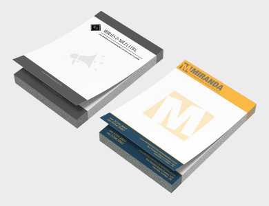 Bloco de receituário com 50 folhas Sulfite 90g 15x21cm - 4x4 - 2 unid