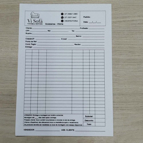 Bloco com 50 folhas Sulfite 75g Preto e Branco 15x21cm - 1x0 - 100 unid