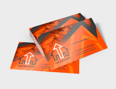 Cartão de Visita Couchê 300g Verniz Total Frente 9x5cm - 4x1 - 250 unid