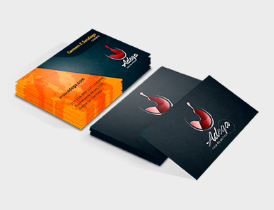 Cartão de Visita Couchê 300g Laminação Fosca e Verniz Localizado 9x5cm - 4x0 - 250 unid