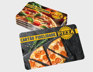 Cartão Fidelidade com Arte Variável em PVC 0,76mm Fosco Frente e Verso Fosco 8,5x5,4cm - 4x4 - 1 unid