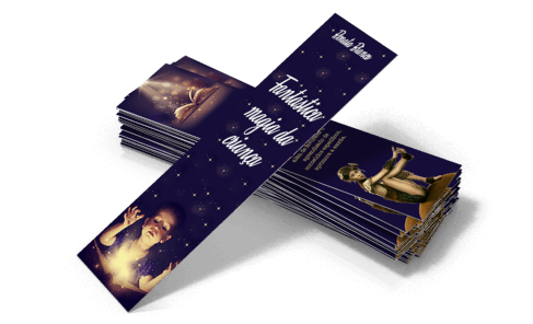 Marcador de Página Couchê 250g Verniz Total Frente 5x22,5cm - 4x4 - 200 unid