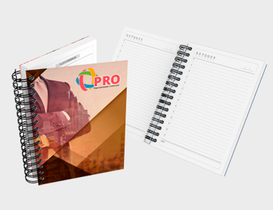 Agenda Permanente A5 2026 Capa Maleável 328 Páginas 14,95x21cm (Supremo 300g Verniz Total Frente) - 4x0 - 5 unid