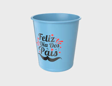 Balde de Pipoca 1 Litro - 1 Cor de Impressão - 1x0 - 25 unid