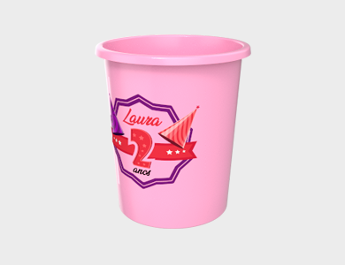 Balde de Pipoca 2,8 Litros - 1 Cor de Impressão  - 1x0 - 100 unid