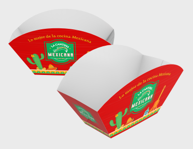 Embalagem Multiuso Barca Kraft 240g sem Película Antigordura 7,5x6x8cm  - 4x0 - 100 unid