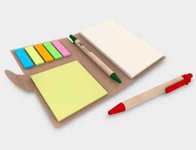 Bloco de Anotação Personalizado com Caneta - 4x0 - 100 unid