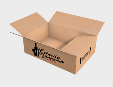 Caixa de Papelão Personalizada M-01 - 33x22x12cm - 4x0 - 1000 unid