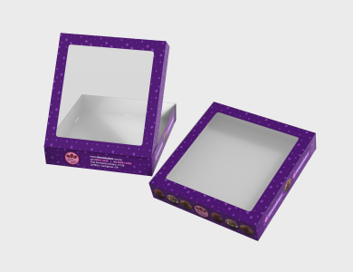 Caixa Multiuso com Visor Supremo 300g sem Película Antigordura 20x21x3,8cm - 4x0 - 100 unid