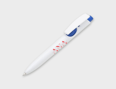 Caneta Plástica Personalizada Modelo 1097L - 4x0 - 100 unid