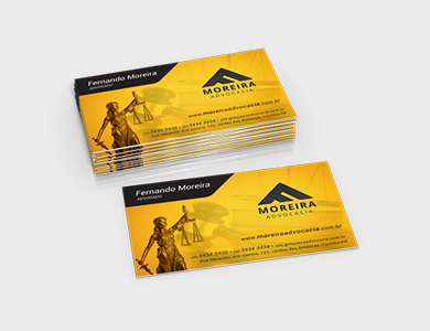 Cartão de Visita Couchê 250g Verniz Total Frente 9x5cm - 4x4 - 500 unid