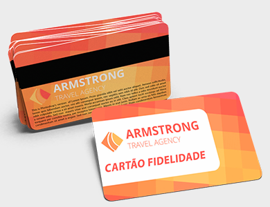 Cartão Fidelidade com Arte Única em PVC 0,76mm Cristal Frente e Verso Fosco 8,5x5,4cm - 4x0 - 50 unid