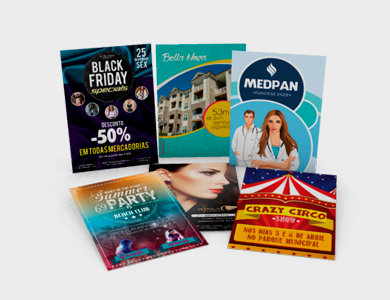 Cartaz/Folha Inteira/Pôster Sulfite 150g Sem Verniz 63x45cm - 4x0 - 3 unid