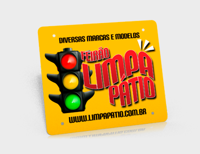 Cobre Placa para Moto em PVC 0,5mm Fosco Frente e Verso 20,5x17,5 cm - 4x0 - 50 unid
