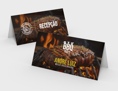 Display de Mesa com Arte Variável Tipo A em PVC 0,5mm Cristal Frente e Verso 17,6x5,4cm - 4x0 - 1 unid