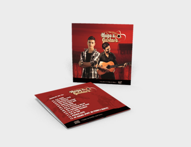 Envelope para CD Supremo Metalizado Verniz Total Frente 12,6x12,5cm de Encaixe - 4x0 - 1000 unid