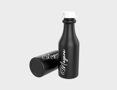 Garrafa Retrô 500ml  - 1 Cor de Impressão - 1x1 - 250 unid