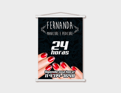 Mini Banner 280g 20x30cm - 4x0 - 30 unid
