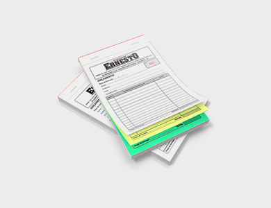 Bloco/Talão Numerado Autocopiativo com 3 vias 21x29,7cm - 1x0 - 20 unid