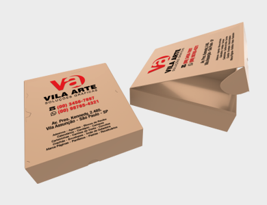 Caixa de Papelão Personalizada 300 - 4 L para 1.000 Cartões de Visita - 4x0 - 500 unid