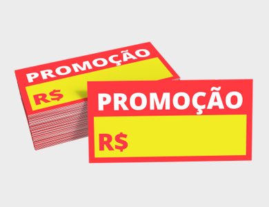 Cartazete Promocional Personalizável Supremo 300g Sem Verniz 8x4cm - 4x0 - 1000 unid
