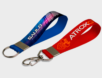 Chaveiro Cordão em Poliéster Acetinado 20m com Fecho em Argola - 11x2cm - 4x0 - 180 unid