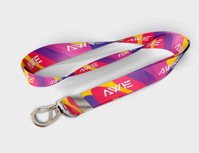 Cordão Personalizado em Poliéster Acetinado 20mm 39x2cm - 4x4 - 100 unid